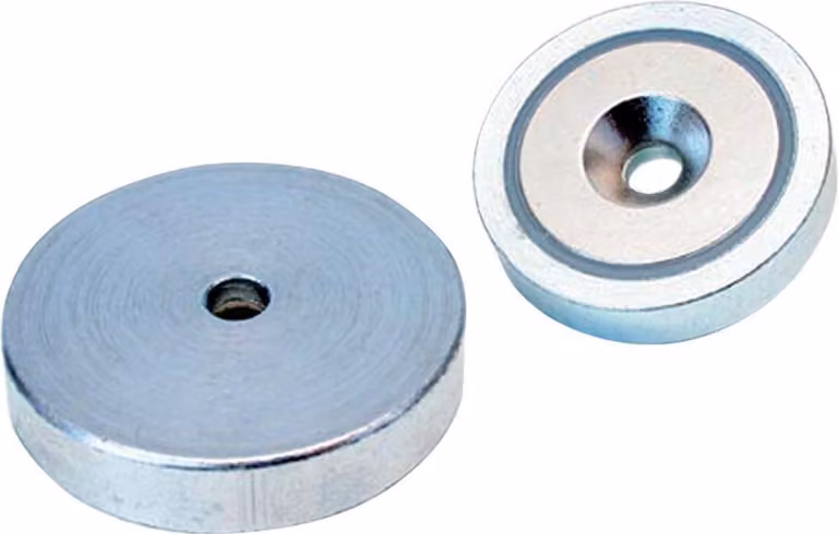 NdFeB a presa piatta con foro 40 x 8,0 mm Beloh