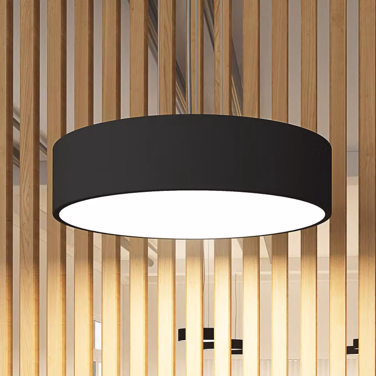 Arcchio Lampada LED a sospensione Noabelle, nero, 40 cm, metallo Noabelle Arcchio, dimmerabile, Nero, Cucina, Metallo, Moderno