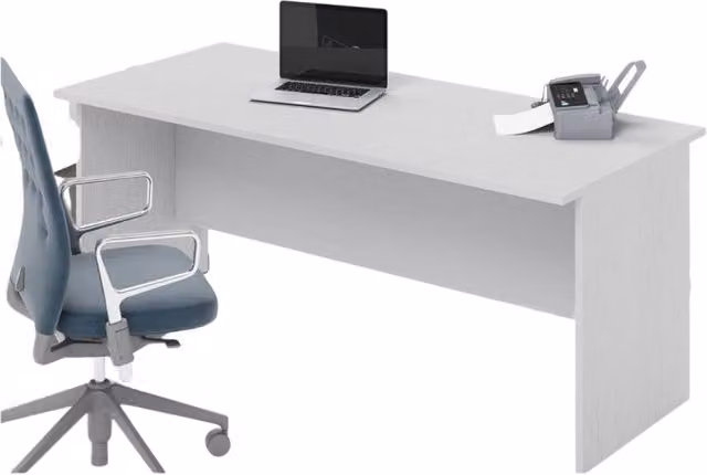 Scrivania da ufficio moderna IPERBRIKO colore bianco L: 180 cm, P: 80 cm, H: 74 cm