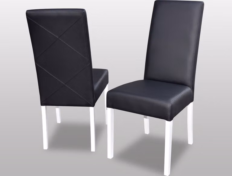 Luxus Design Polster Stuhl Stühle Sitz Lehn Büro Esszimmer Massiv Holz K2