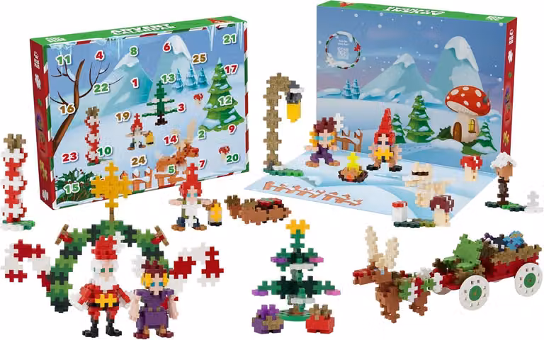 Calendario dell'Avvento 2024 con 25 sorprese – Contiene 600 pezzi – Gioco di costruzione – Regalo di Natale per ragazzi, ragazze e bambini dai 5 anni in su