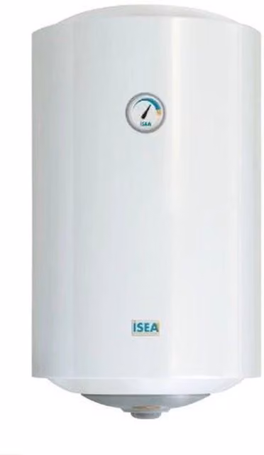 Scaldabagno Elettrico Isea Jazz Verticale Bianco da 50 Litri con Rivestimento in Ceramica e Acciaio Inox