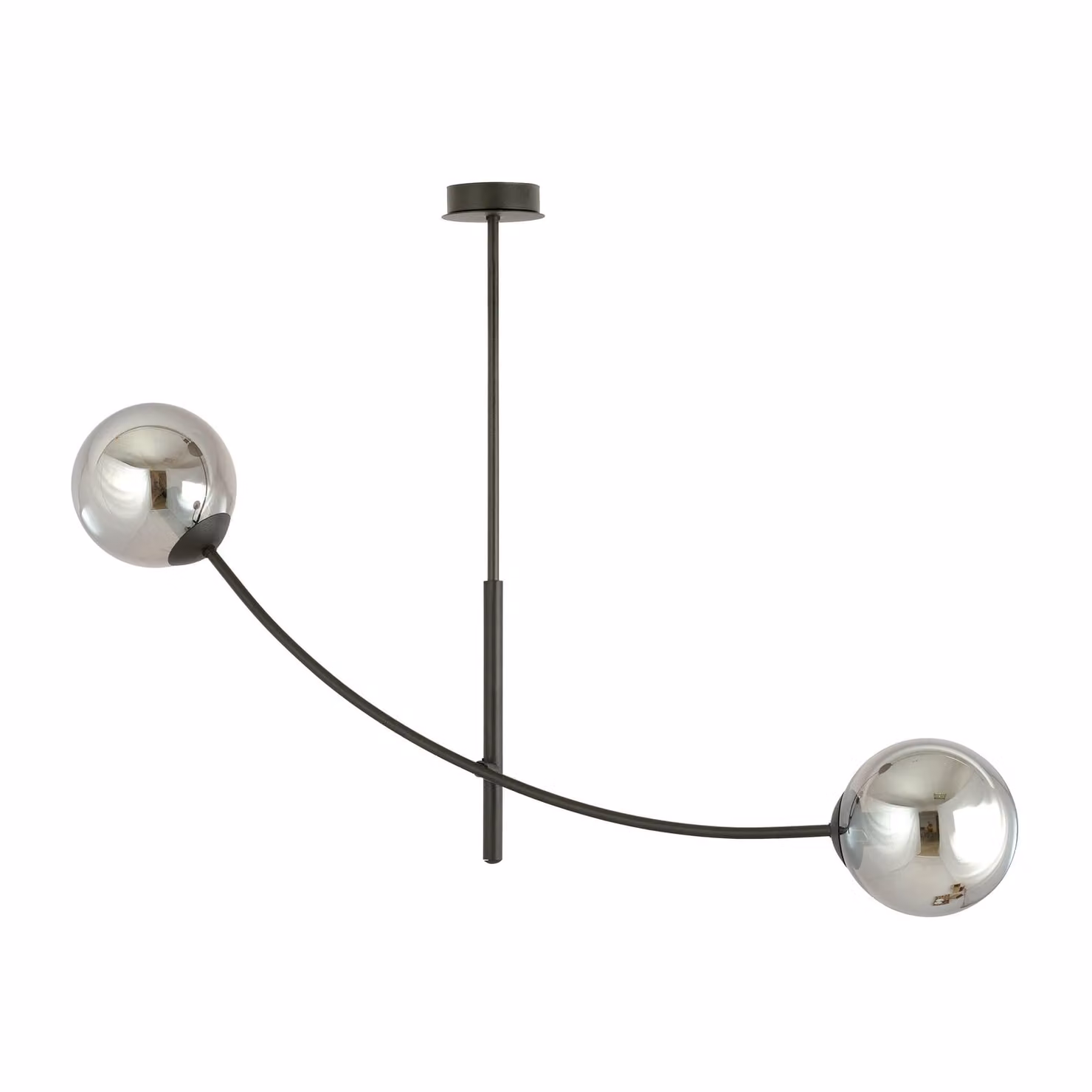 Lampada da soffitto Emibig 2xE14 40W HUNTER 2 NERO/GRAFITE 1100/2