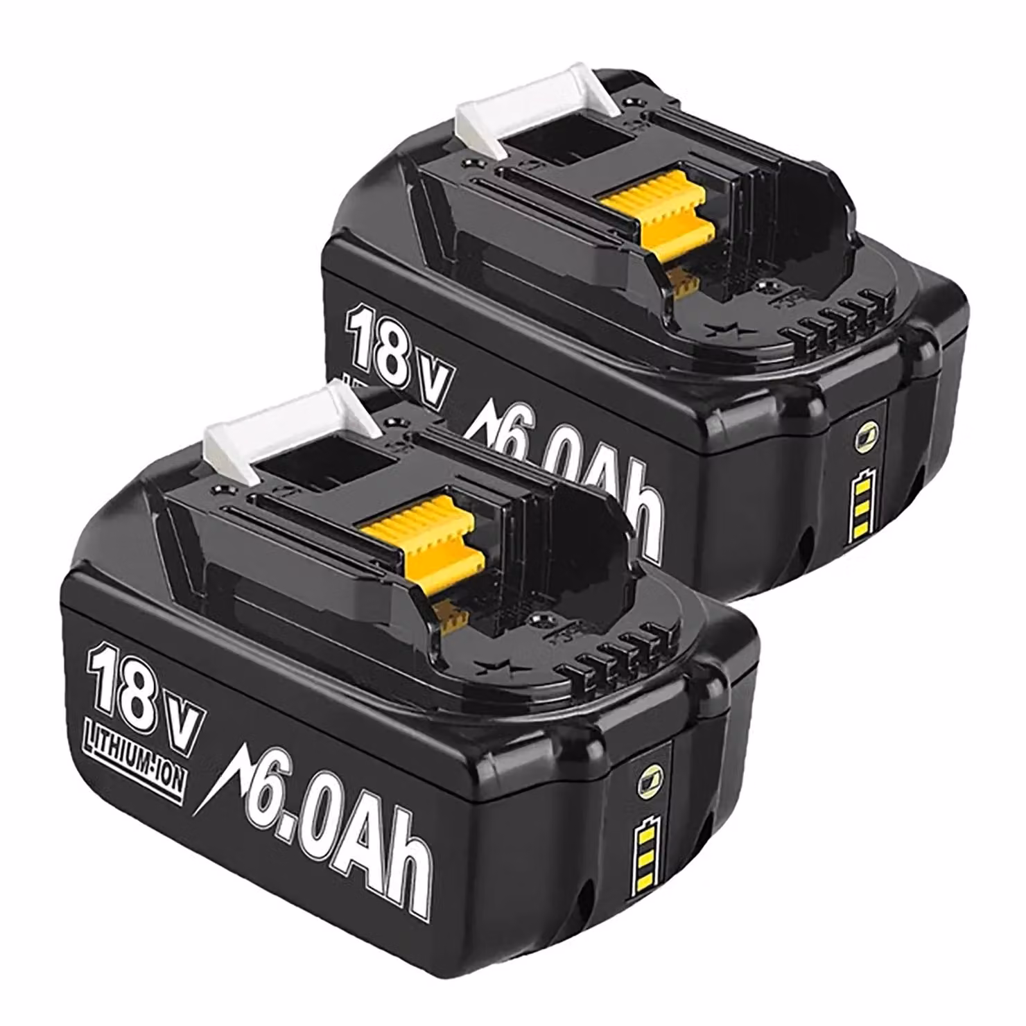 Batteria di ricambio, 18V, capacità 6000mAh, 2 batterie