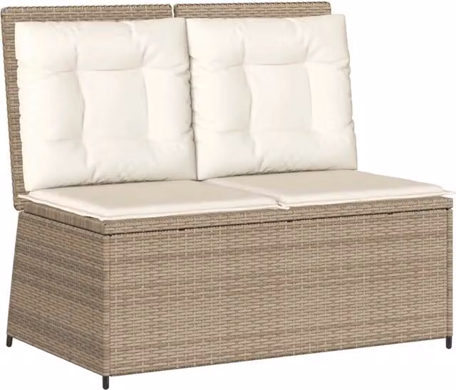 Panchina da Giardino | Panca da Giardino Beige polyrattan