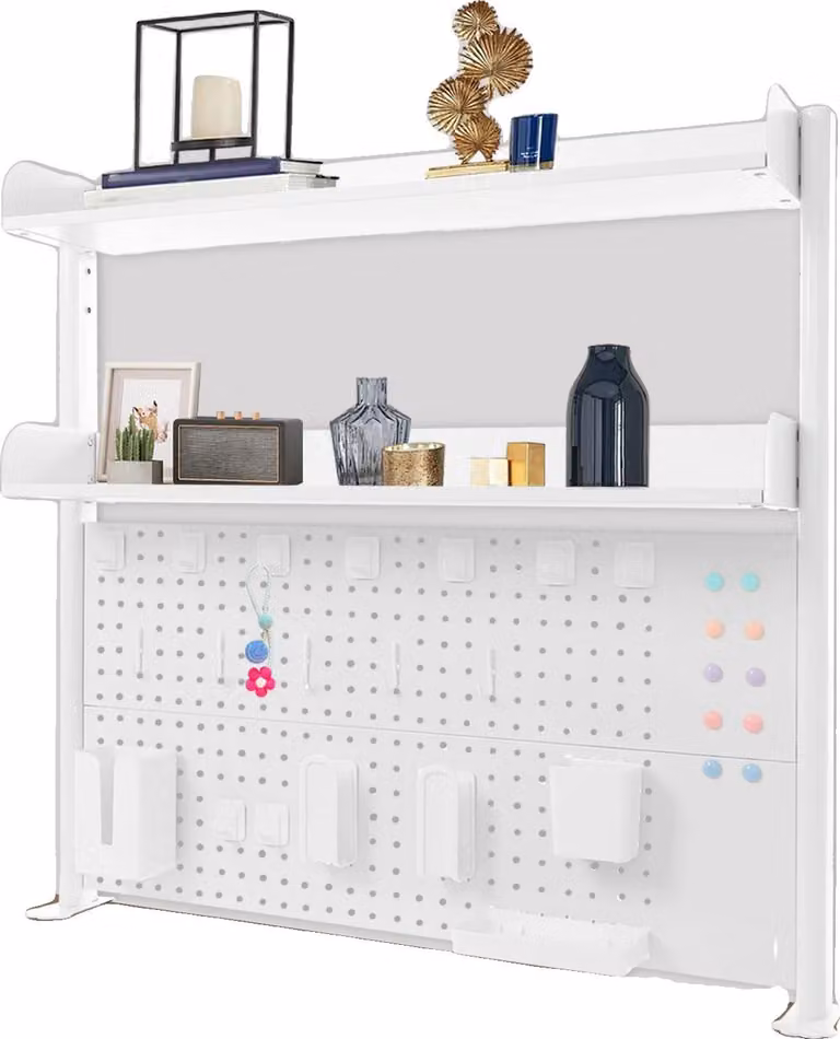 Organizer da scrivania, MDF ad alta densità, Acciaio al carbonio, 100 cm x 95 cm, richiede assemblaggio, capacità di carico 7,5 kg