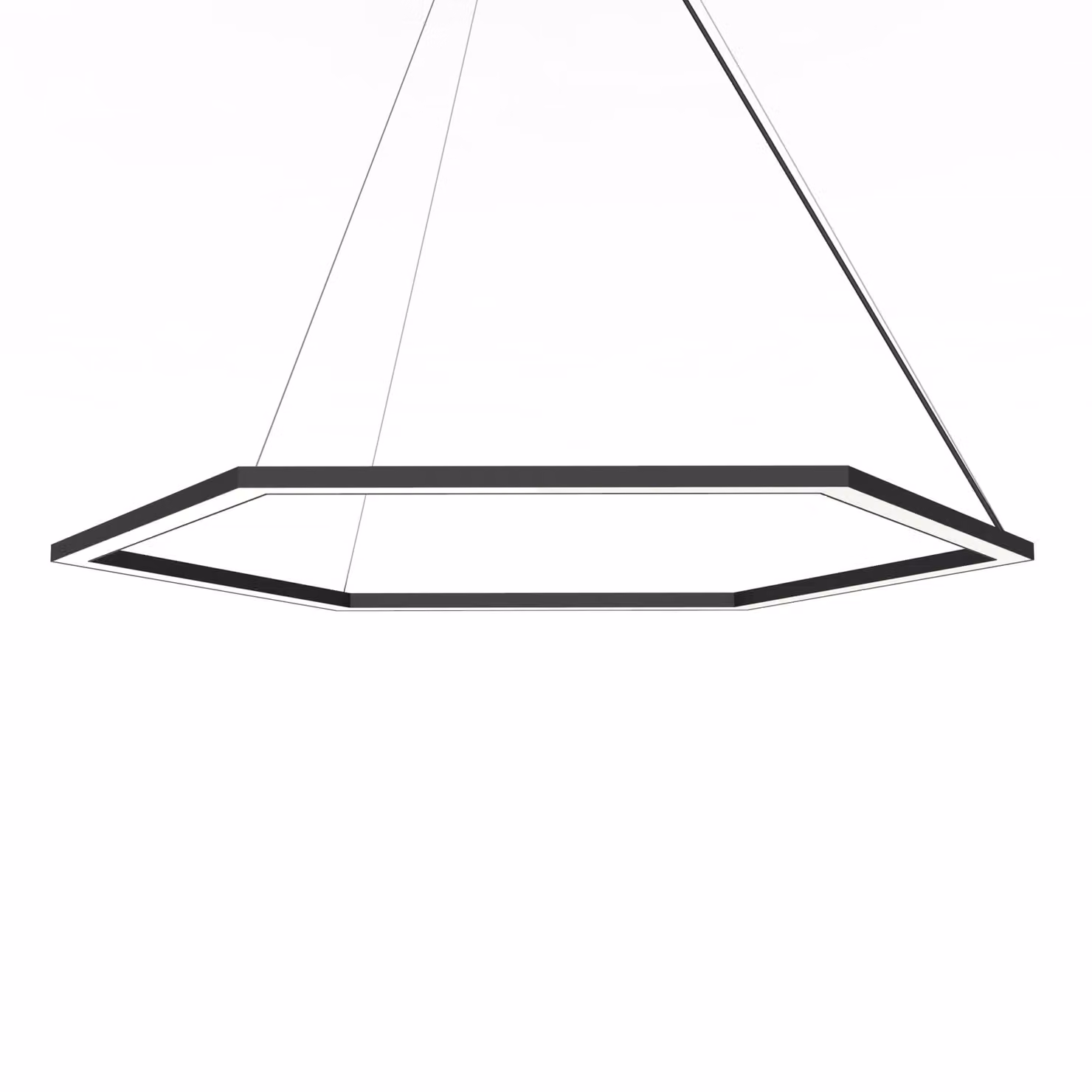 Lampada A Sospensione Esagono D90 Monocolore Opaca