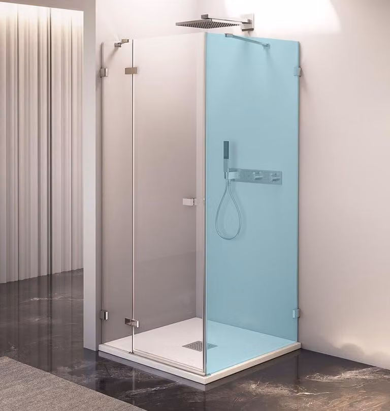Polysan FORTIS EDGE Porta doccia 1200 mm, vetro trasparente, apertura a sinistra