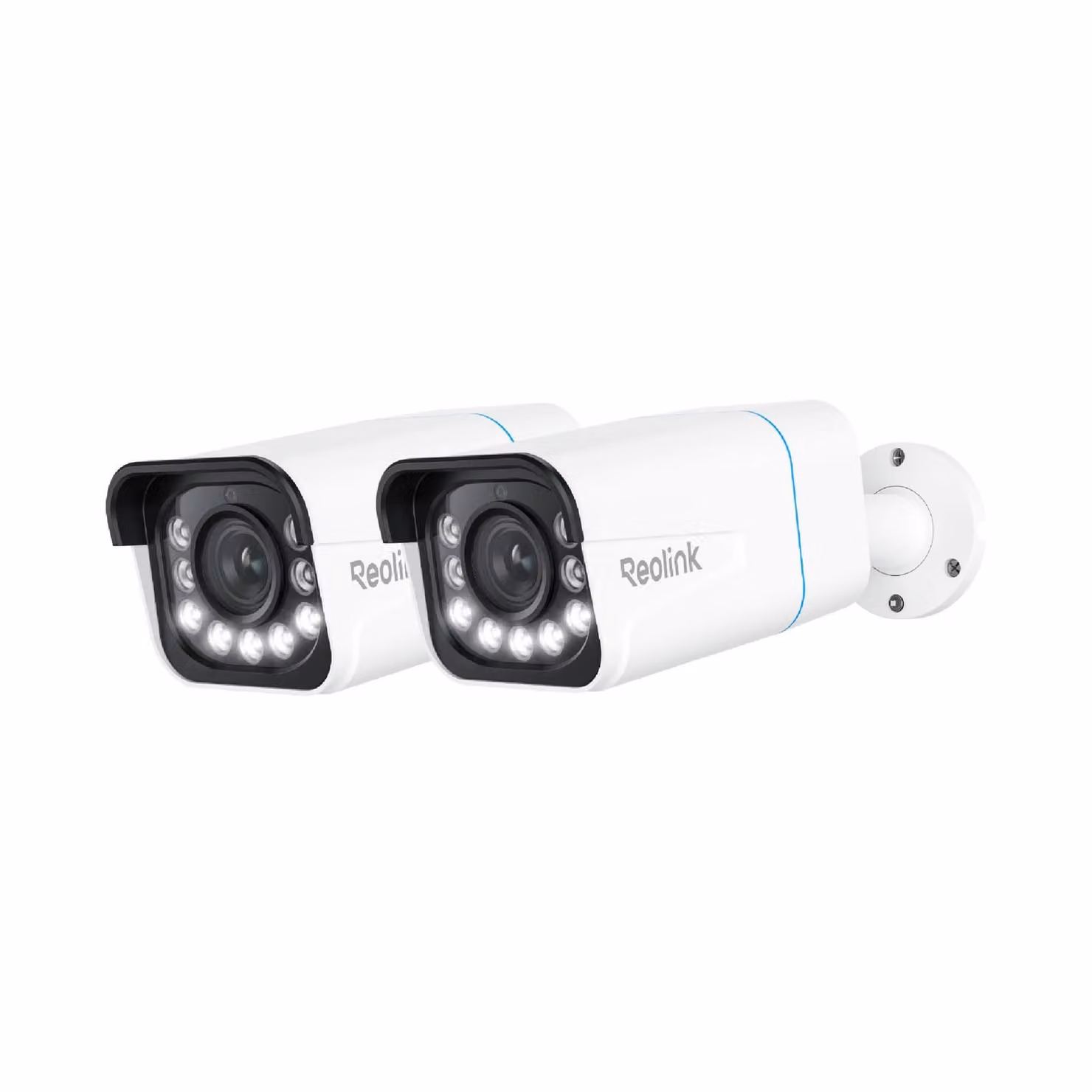 Reolink RLC-811A, telecamera di sorveglianza per esterni 4K 8MP PoE, rilevamento persone/veicoli/animali, zoom ottico 5X, visione notturna a colori, audio a 2 vie, confezione da 2 pz