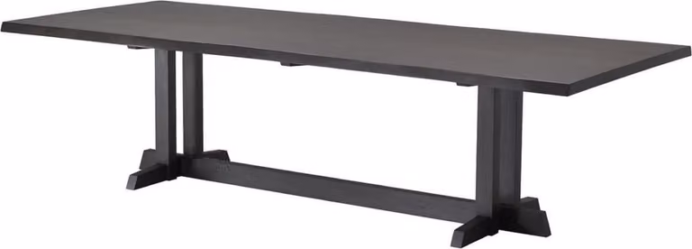 Casa Padrino tavolo da pranzo in mogano colore moka 290,5 x 128 x h. 77 cm - Tavolo da cucina in legno massello - Tavolo rettangolare per sala da pranzo - Mobili per sala da pranzo