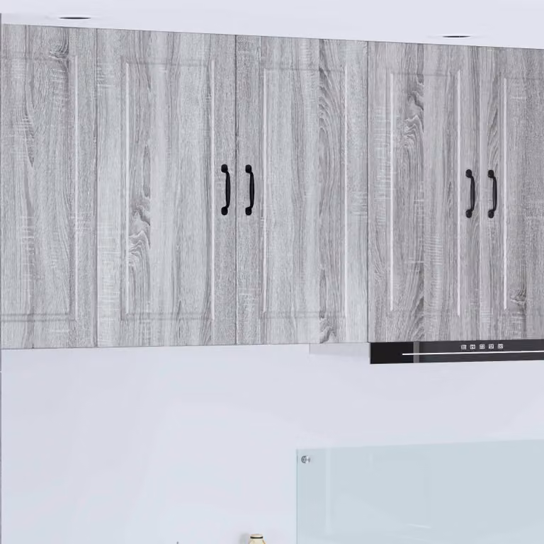 Armadietto a muro moderno vidaXL PORTO Grigio Sonoma per cucina L 80 x P 31 x H 80 cm