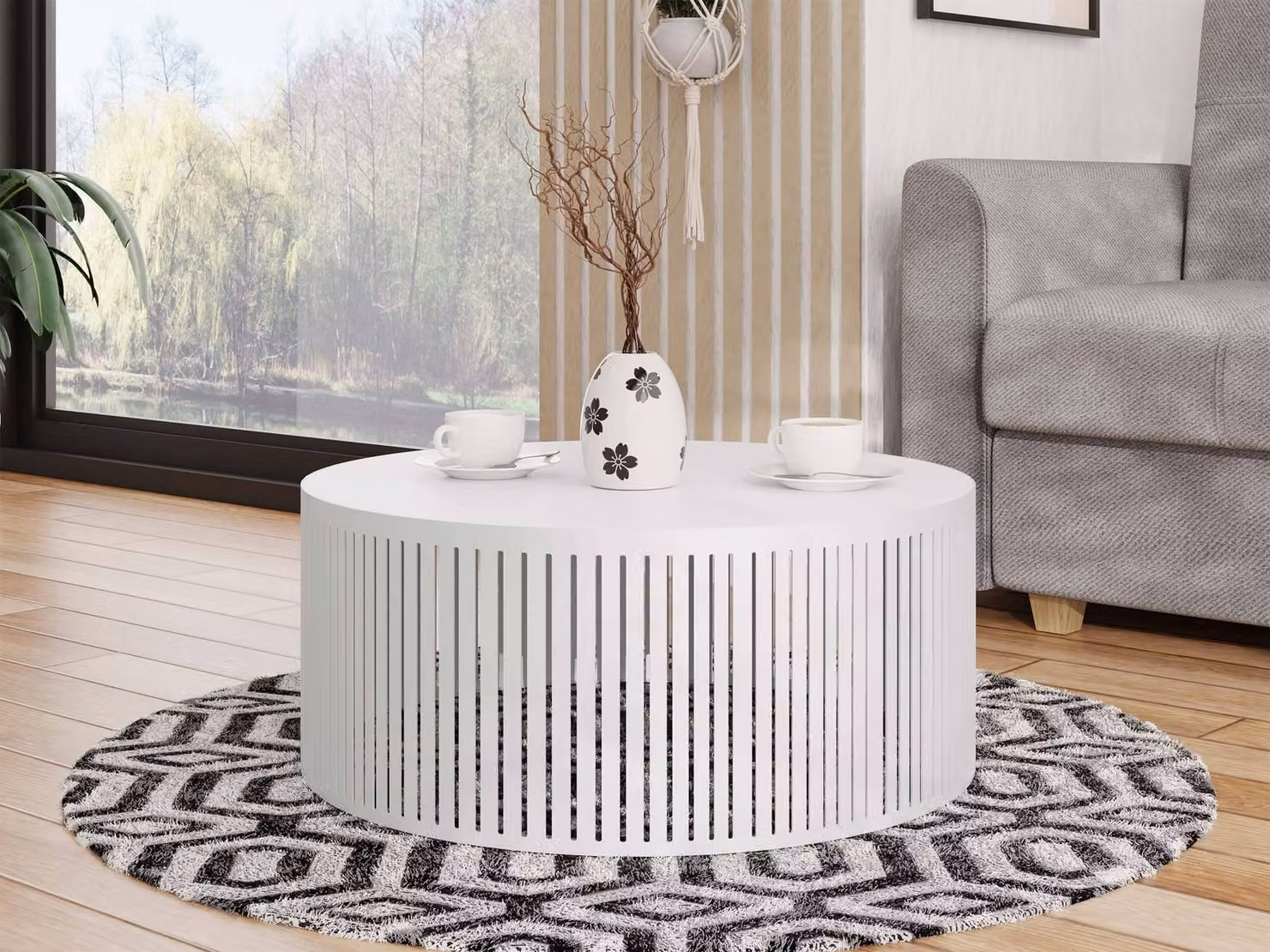 Tavolino da soggiorno TANTOS MINI - bianco artico