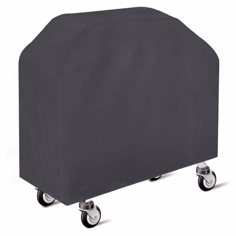 Copertura impermeabile per barbecue, realizzata in tessuto 210D, resistente alla pioggia, dimensioni 150x100x125 cm, colore nero