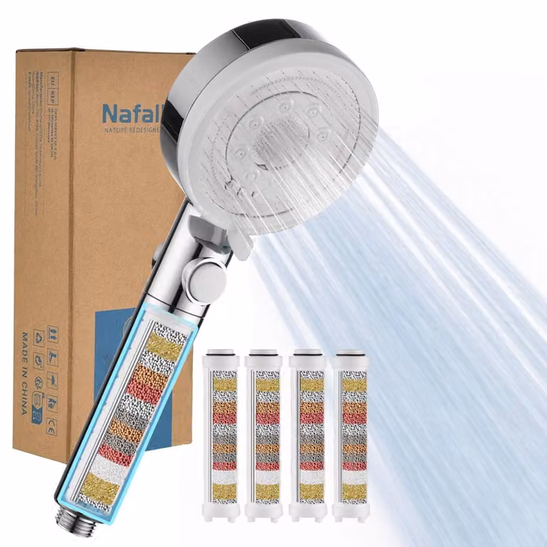 Solidchoice - Doccetta con 4 filtri in polipropilene e 5 modalità di erogazione