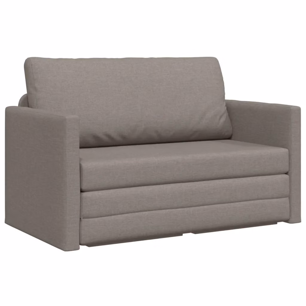 Divano letto moderno vidaXL in tessuto beige o grigio L: 124 cm, P: 71 cm, H: 78 cm – 2
