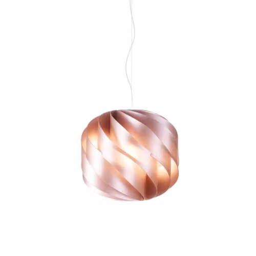 Lampadario Moderno Polilux ® Pink Metal E Metallo Cromo 3 Luci E27