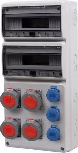 Scheda di distribuzione LEGATO - 32M prese 2x16A/5P, 2x32A/5P, 3x230V P65