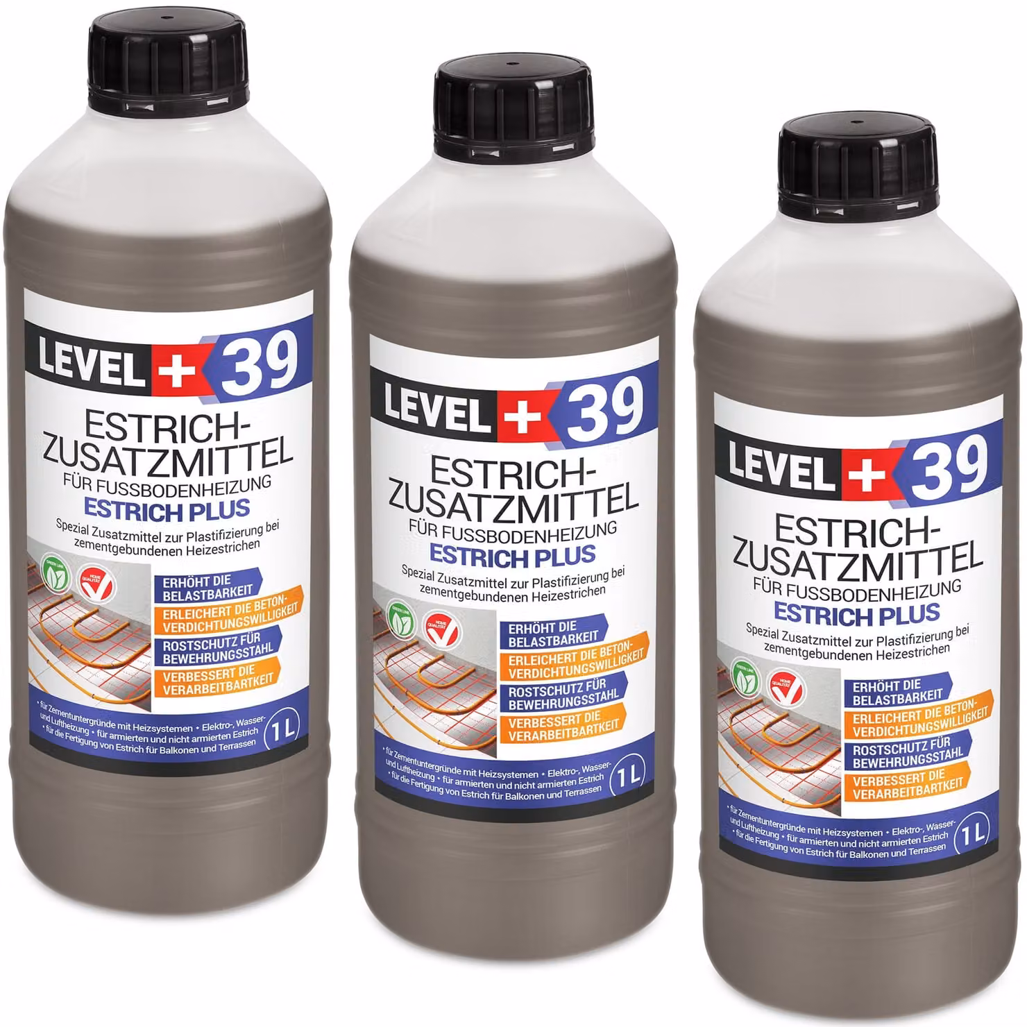 Plastificante per massetti con riscaldamento a pavimento 3L Livello+39