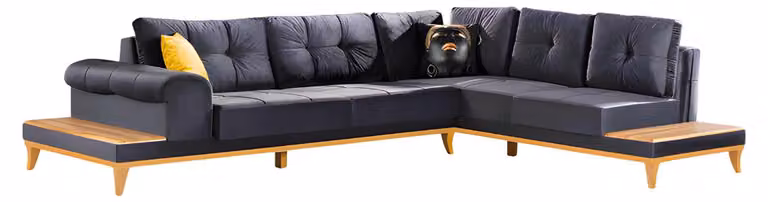 Ecksofa Sofa Polstergarnitur Couch Wohnlandschaft L-Form Design
