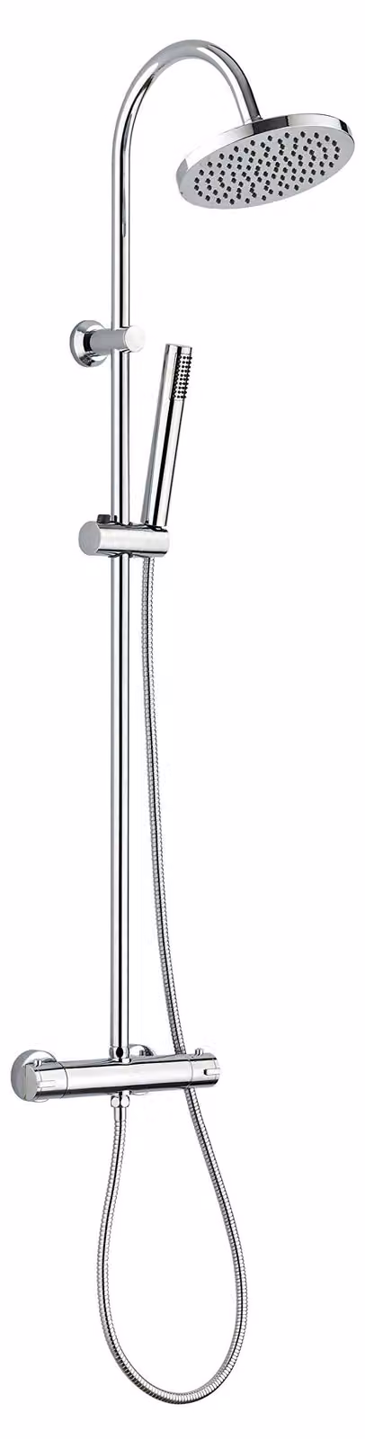 Set doccia Loona, cromato, con termostato, 3 getti e sistema anticalcare