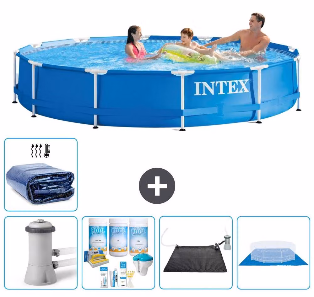 Piscina autoportante rettangolare - 366x76 cm - 6 pezzi - Modello S20480