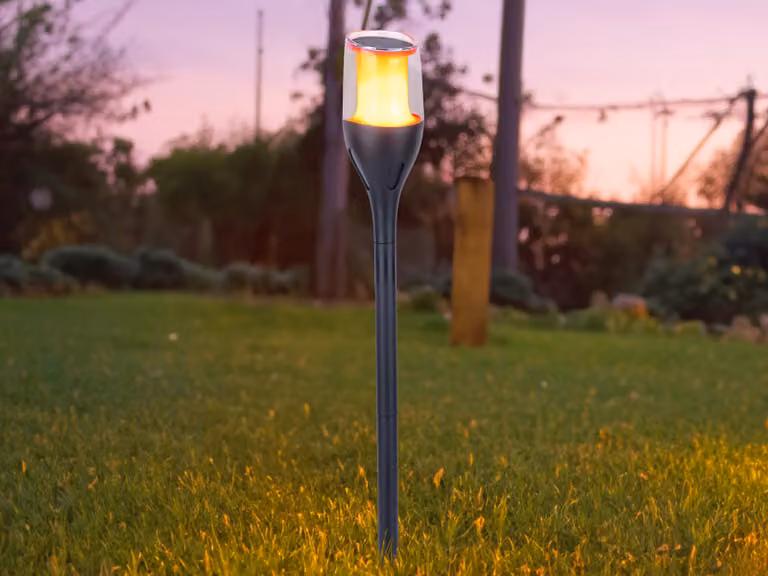 Luce solare da giardino picchetto solare lampada da esterno luce giardino torcia solare 36704