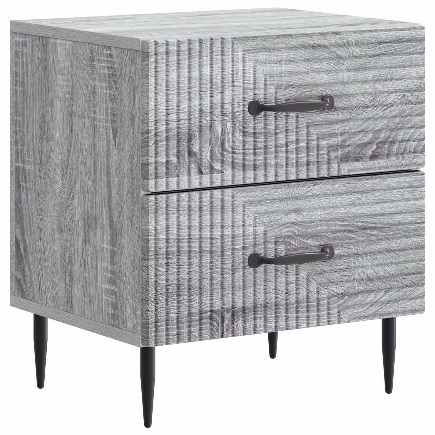 Armadio da Notte con cassetto Grigio Sonoma 43 x 34,5 x 47,5 cm