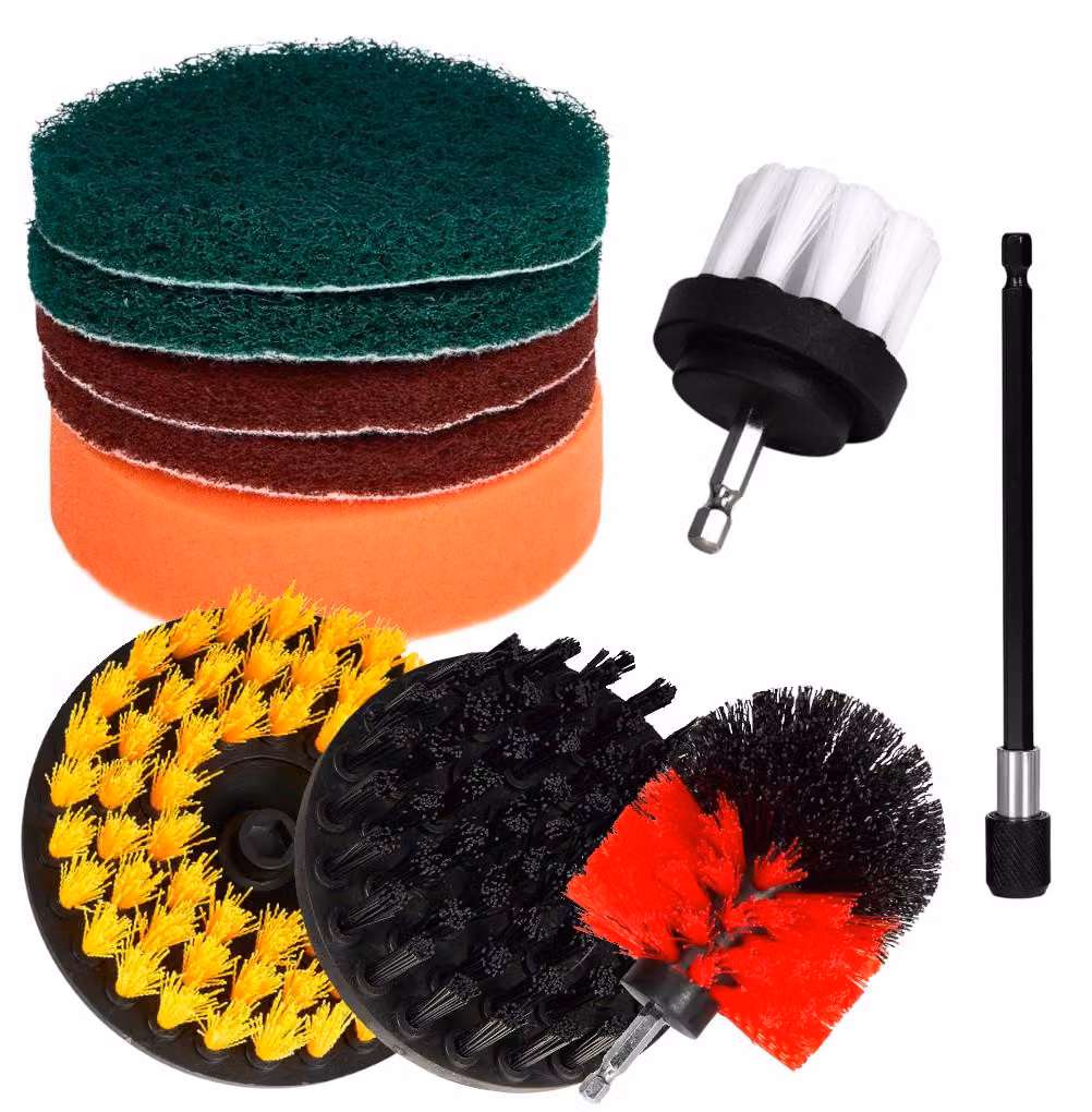 KRAFT&DELE Set di spazzole 11 pezzi 1/4" di estensione KD10996