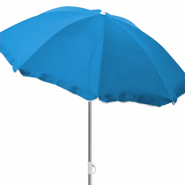 Ombrellone rotondo Ø1,80m nylon blu