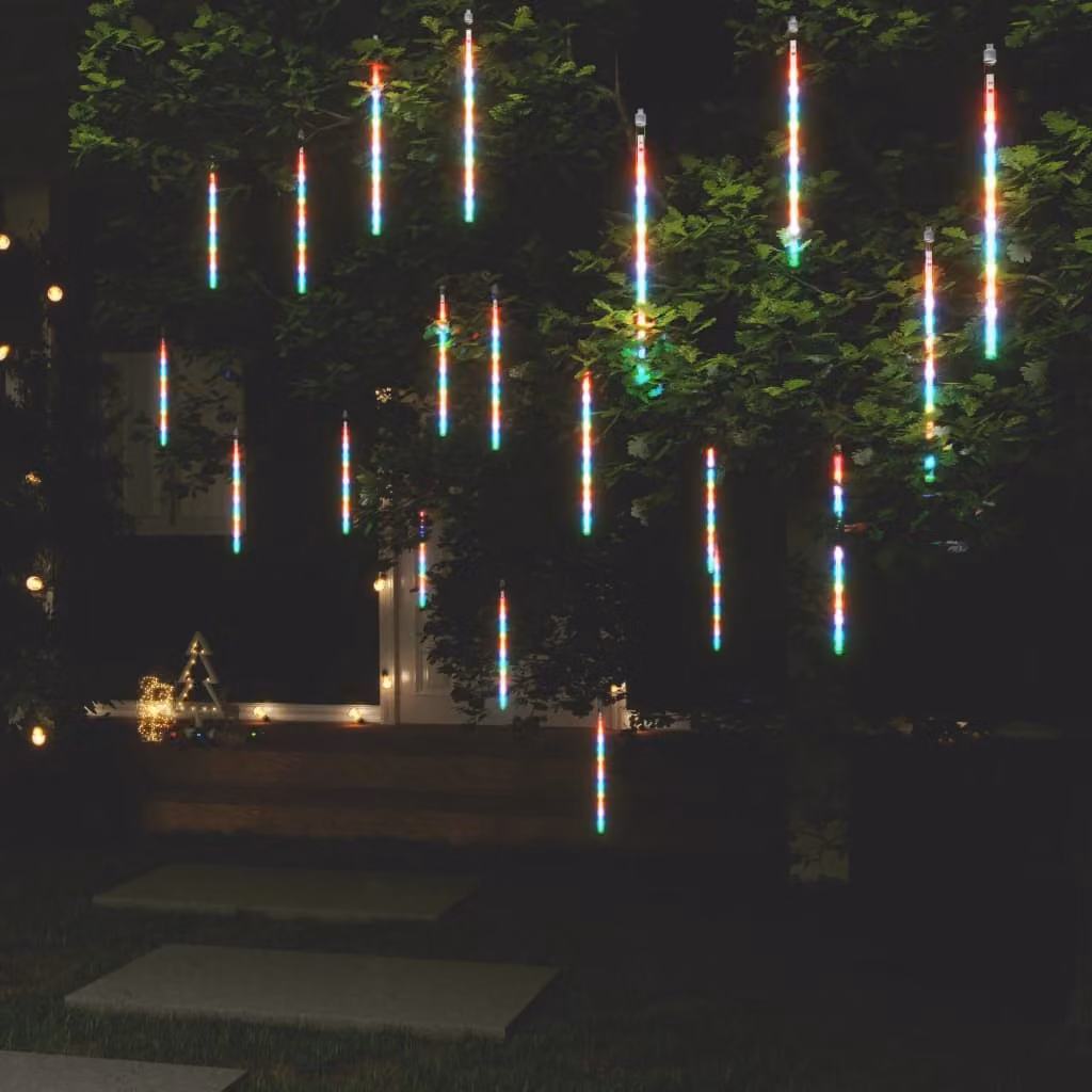 The Living Store Luci LED Meteor 20 pezzi 30 cm Multicolore 480 LED
