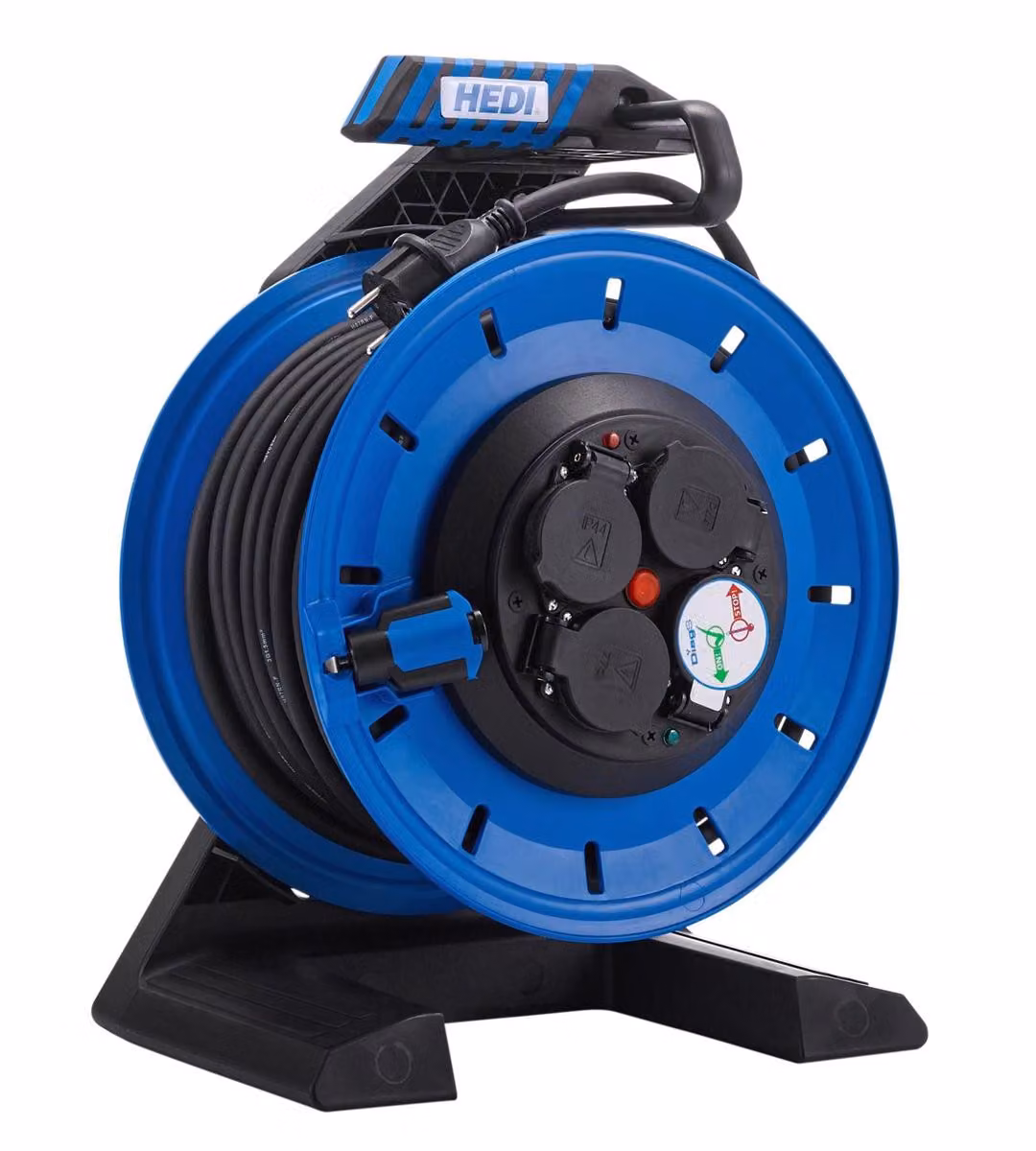 HEDI K7SR33N2TF Avvolgicavo interamente in plastica "Generazione 7" da 33 m per uso interno ed esterno