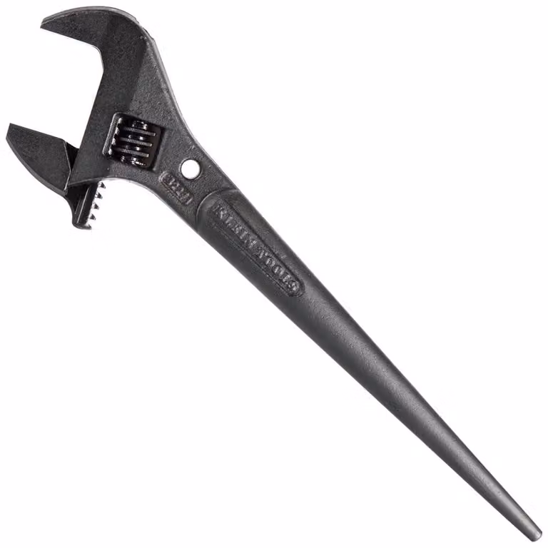 Chiave regolabile a becco aperto, lunghezza 28 cm, apertura delle mascelle 33 mm, acciaio legato