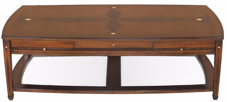 Casa Padrino Luxury Art Deco Coffee Table Brown 150 x 84 x H. 45 cm - Tavolo da soggiorno rettangolare in legno massello - Mobili Soggiorno - Mobili Art Deco