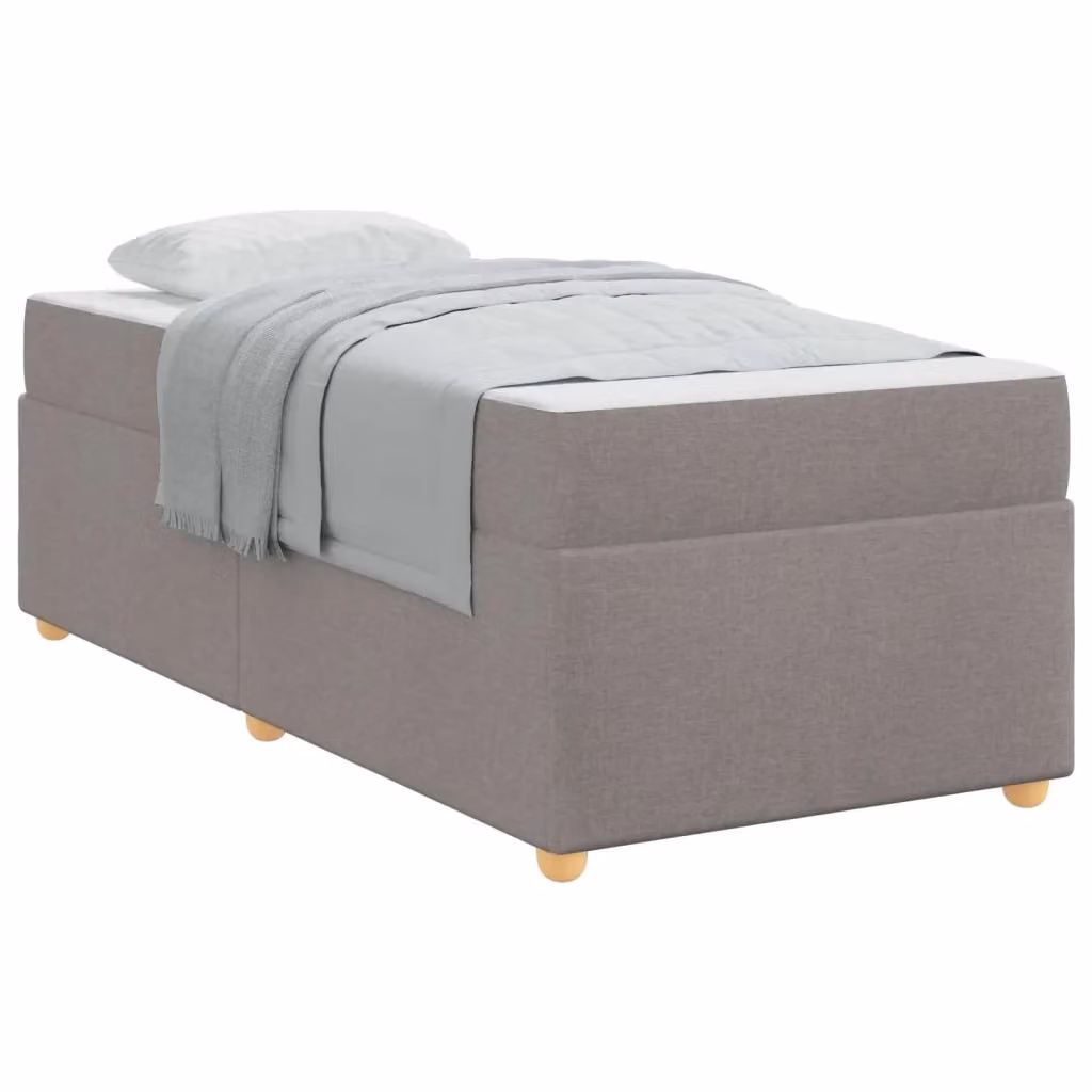 Struttura letto imbottita Talpa vidaXL in tessuto beige o grigio, L/P/H: 90 x 200 x 66 cm – 2