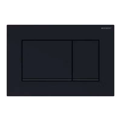 Placca di comando Geberit Sigma 30 con doppio tasto in plastica nero opaco