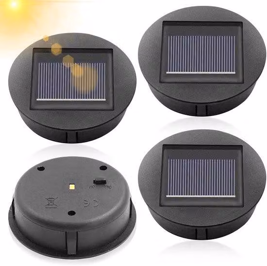 Lampade solari per esterni - Impermeabili - Confezione da 4 - Lampade a LED - Lampade di ricambio a energia solare