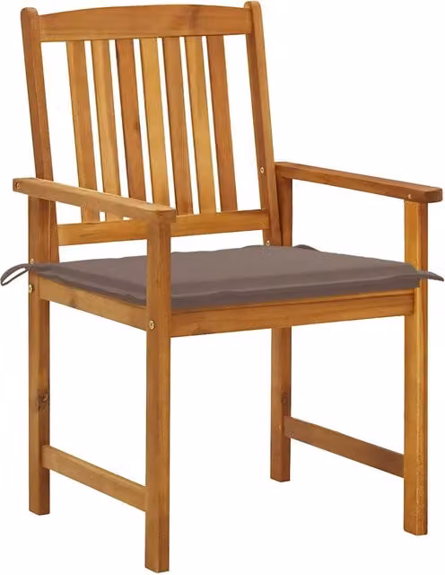 Sedie da Giardino con Cuscini 8 pz in Legno Massello di Acacia 3078174