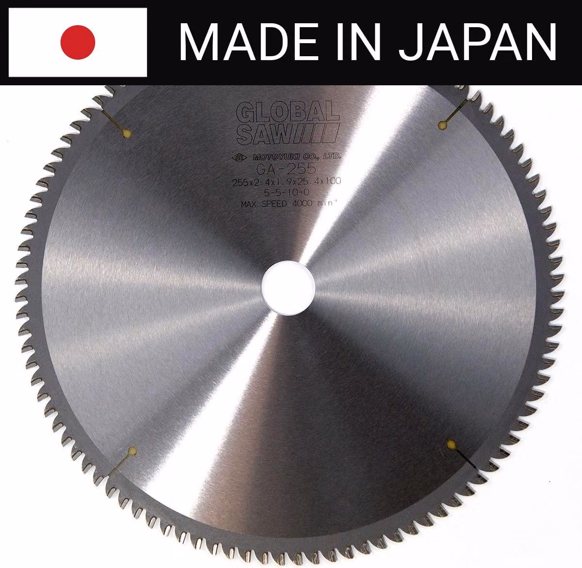 Lama circolare GLOBAL SAW da 255 mm in CERMET per alluminio