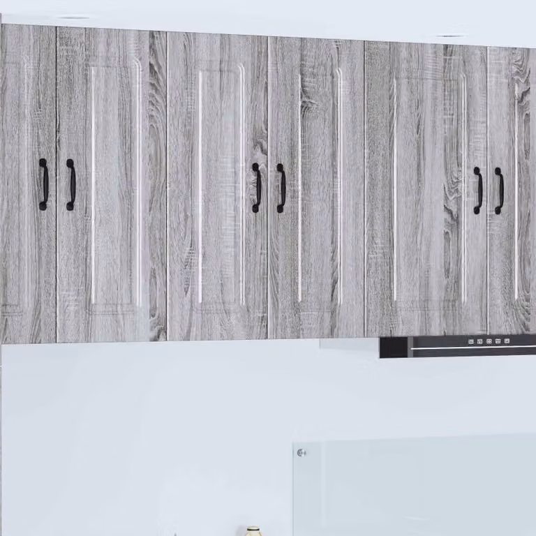 vidaXL Mobile Unità a muro per cucina Kalmar Grigio Sonoma L: 30 cm, P: 31 cm, H: 80 cm