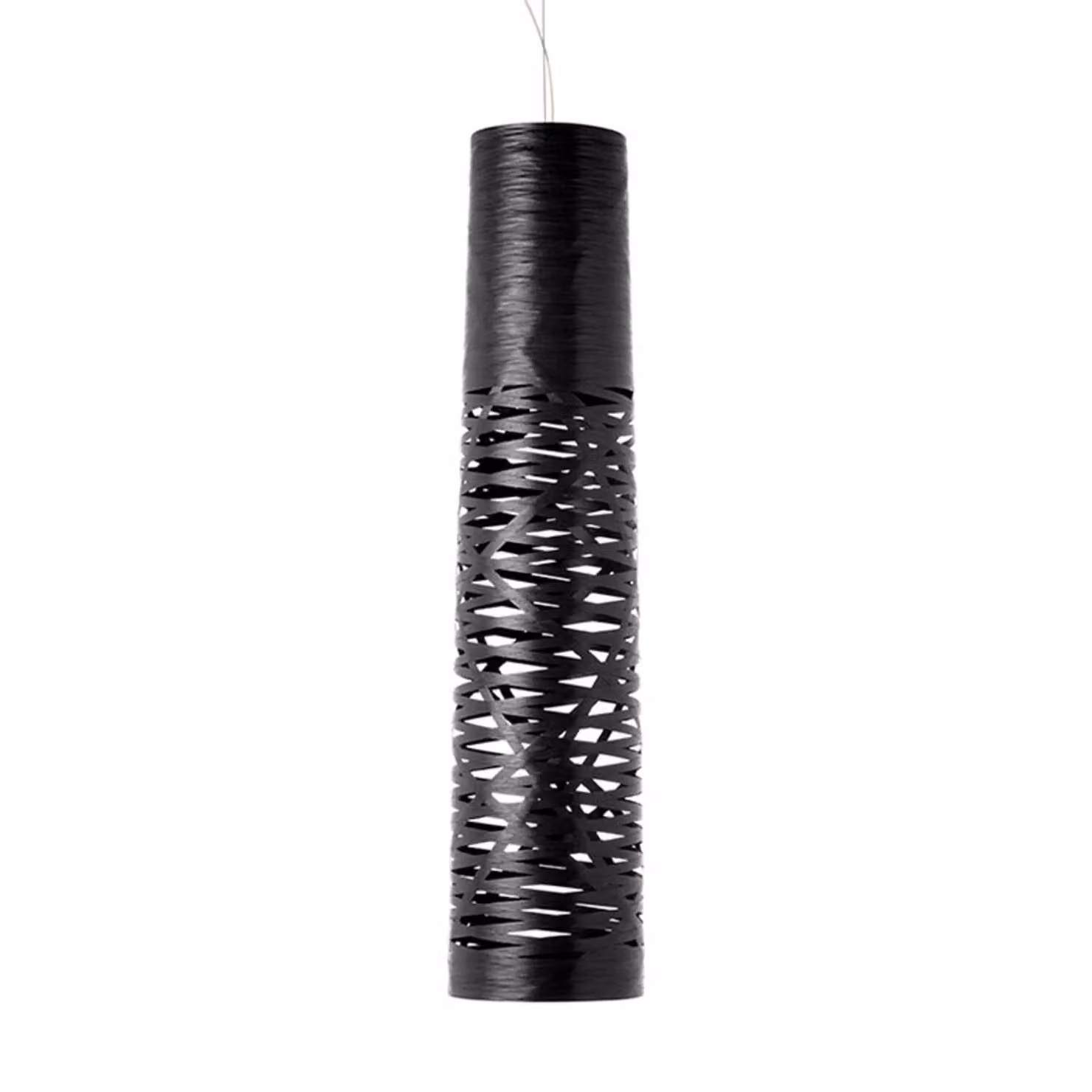 Foscarini Lampada a sospensione Tress media, dimmerabile, Nero, Soggiorno / Sala da pranzo, Design, Lampada a sospensione