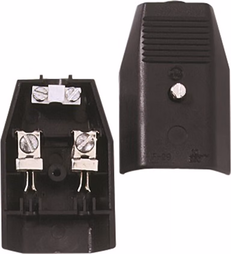 BACHMANN Giunto piatto europeo 2,5A/250VAC, montaggio, nero