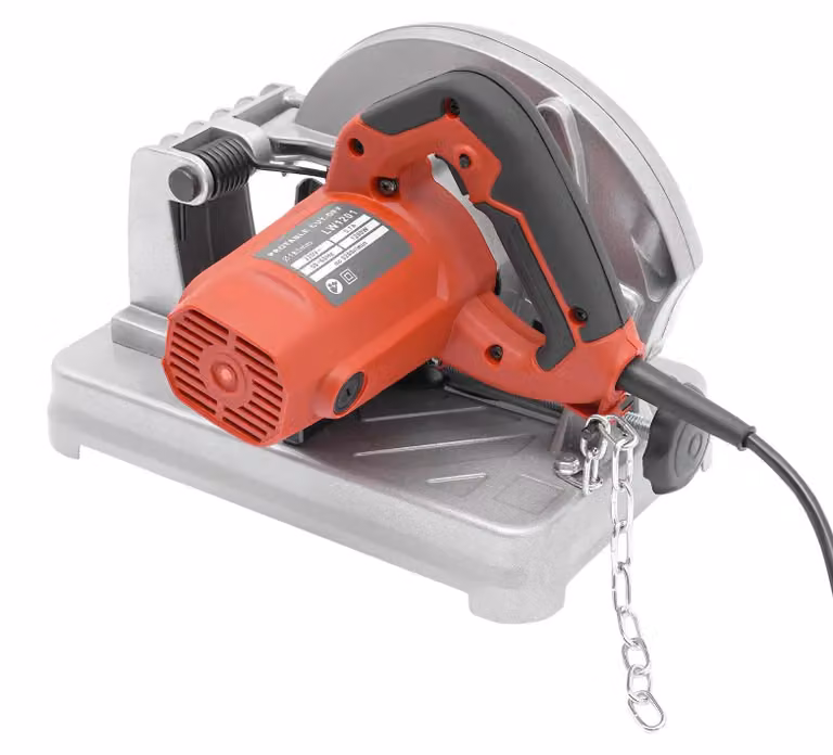 Sega circolare manuale - 1200 W - Lama da 185 mm - Angolo di taglio/inclinazione 0-45° - Profondità di taglio 0-50 mm - 5200 giri/min - 220-230 V Spina UE - Rosso