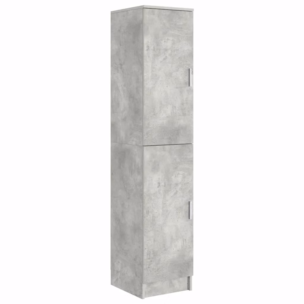 Credenza Buffet Moderna vidaXL Grigio con Ante a Battente, L/P/H: 35 x 39 x 168 cm – 2