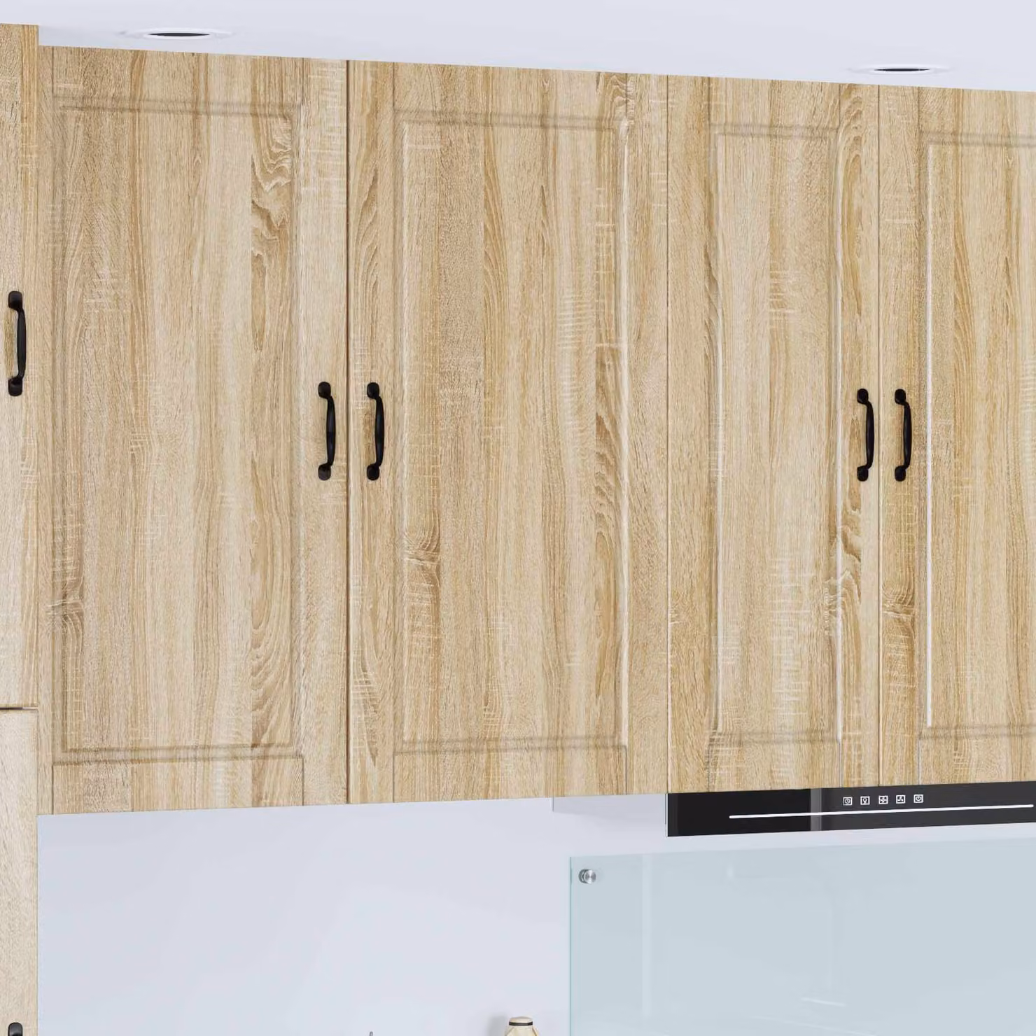 Armadietto a muro vidaXL PORTO moderno in Rovere Sonoma marrone L: 50 cm, P: 31 cm, H: 100 cm