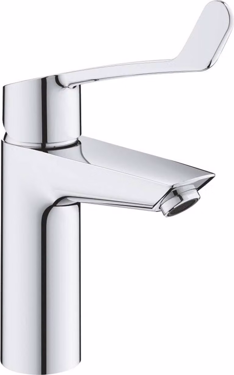 Grohe Eurosmart Mitigeur monocommandé pour lavabo, M-Size, saillie 120mm, vidage Push-Open, manette longue, 23983003, 23983003