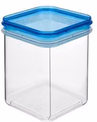 Barattolo in plastica trasparente con coperchio a scatto Cosmoplast Milleusi Assortito 39 da 1 Lt