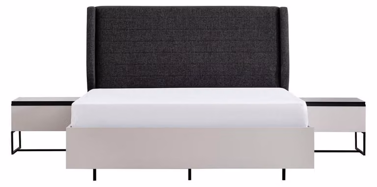 Komplette Schlafzimmermöbel Doppelbett Holz 3tlg Design Weiß Bett Set