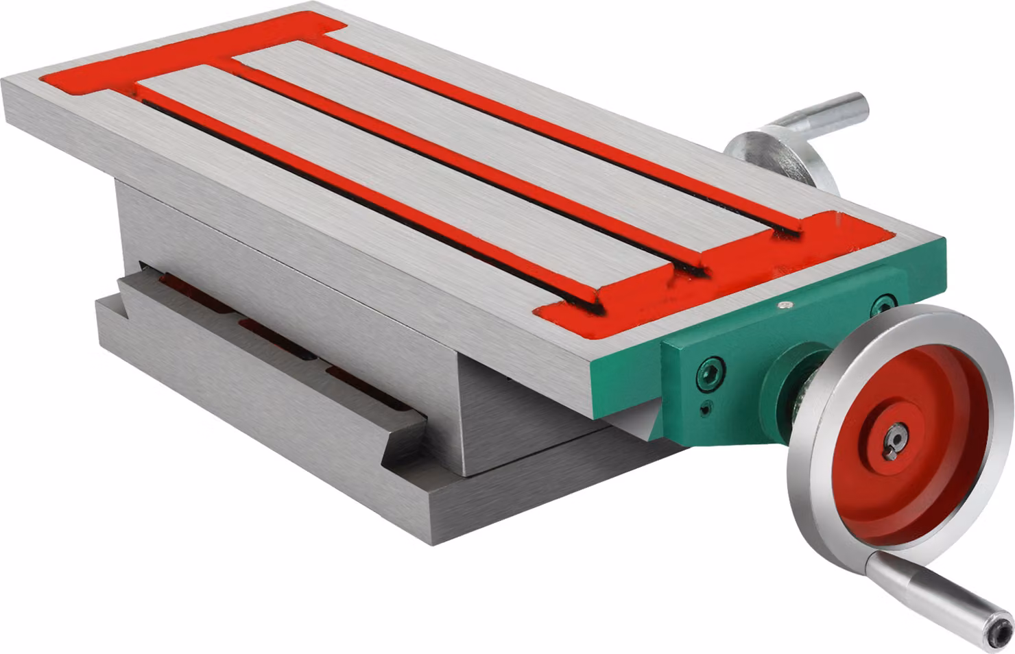 SucceBuy tavolo di fresatura 450×170 mm (17,7×6,7 pollici), tavolo da lavoro pesante a slitte incrociate da 30 kg, fresatrice incrociata a 2 assi a 4 vie per trapani a colonna e fresatrici da banco