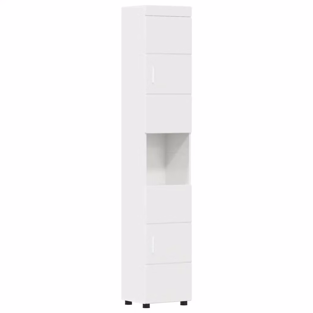 Set di armadi da bagno TULUM vidaXL bianco opaco L/P/H: 37 x 31,5 x 203 cm – 2