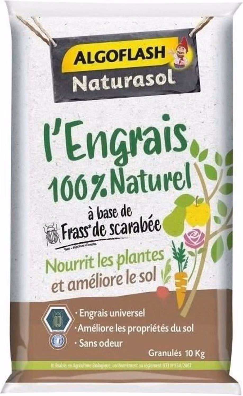 Concime per piante Algoflash Naturasol 10 kg